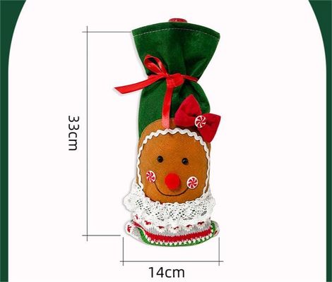 クリスマスワインボトルカバー バッグ スノーマン サンタクロース シャンパン ボトルカバー 袖 メリークリスマス 年表飾り