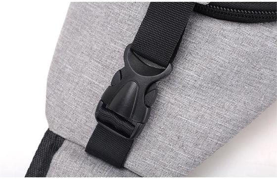 シッパー 閉ざし キャンバス USB 充電 短距離旅行の男性用 防盗胸袋