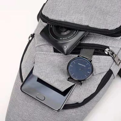 シッパー 閉ざし キャンバス USB 充電 短距離旅行の男性用 防盗胸袋