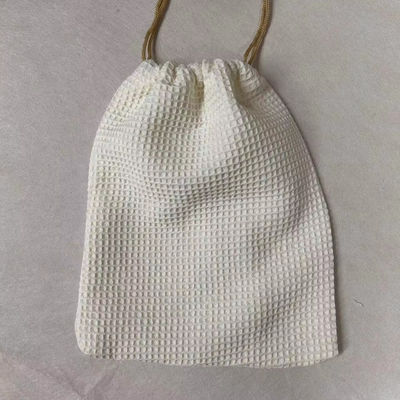 製品 OEM/ODM 受け入れ 皮膚ケア用空白のワッフル織物化粧品保管袋