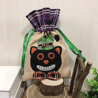 カスタマイズされたカラー ハロウィーンのキャンディ バッグ 引糸 織り通さないクリエイティブ ギフト バッグ