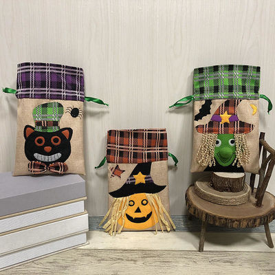 カスタマイズされたカラー ハロウィーンのキャンディ バッグ 引糸 織り通さないクリエイティブ ギフト バッグ