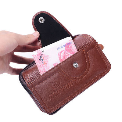 カスタマイズされた牛皮カードバッグ 最新のファッションスタイル トップレイヤーのピックアップ 銀行カード