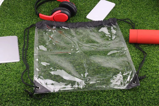 販売 防水 PVC 透明 バックパック 引き弦 袋 パーソナル 印刷 デザイン