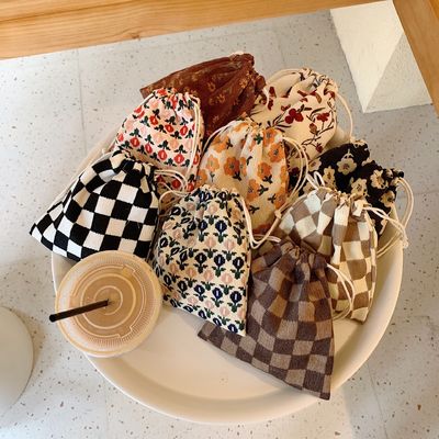 カスタム ロゴ 印刷 キャンバス 綿 宝石 袋 引き紐 靴 バッグ ファッション スタイル