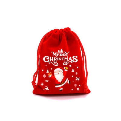 オーダーメイド 巨型 クリスマス バッグ レッド ベルヴェット ドラストリング クリスマス サンタバッグ オーダーメイド ロゴ