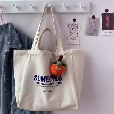 オーダーメイド ロゴ 受け入れられる ダブルハンドル 綿 トートバッグ ウェスタンスタイルのテニスラケット