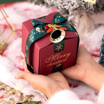 パーソナライズド トーテ バッグ クリスマス 紙 ギフト ボックス リサイクル 素材 の 梱包