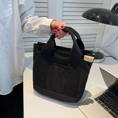 買い物 キャンバス 食料品 ロープハンドル付き トートバッグ