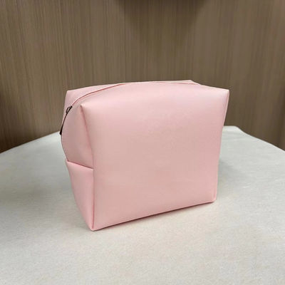 プリント パターン PU 防水 Ziplock 化粧袋 化粧袋 カスタム ピンク キャンディー カラー