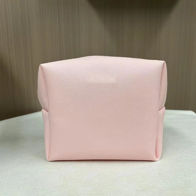 プリント パターン PU 防水 Ziplock 化粧袋 化粧袋 カスタム ピンク キャンディー カラー