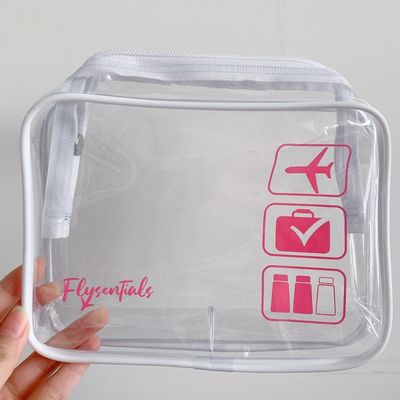 最新 洗練された 透明な PVC プラスチックの Ziplock 化粧品 バッグ オーダーメイド ロゴ 受け入れ