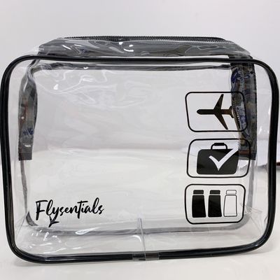 最新 洗練された 透明な PVC プラスチックの Ziplock 化粧品 バッグ オーダーメイド ロゴ 受け入れ