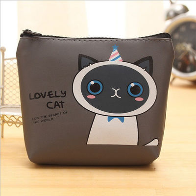 カスタマイズされたカラー 防水ヘッドフォン 収納 可愛い猫の鍵のためのプラスチックコインバッグ