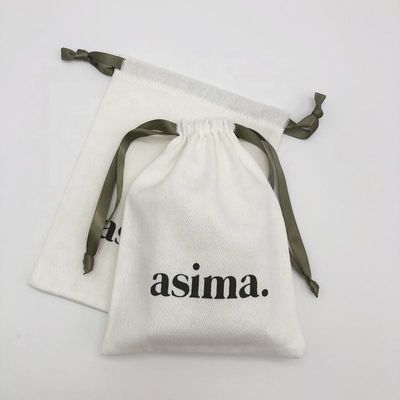 オーダーメイド カラー ジュエリー ギフト パッケージング の 環境 に 優しい Twill コットン ドラストリング ポーチ