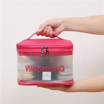 カスタムロゴ 旅行用 トイレットリーズと化粧品の組織のためのPVC透明化粧袋