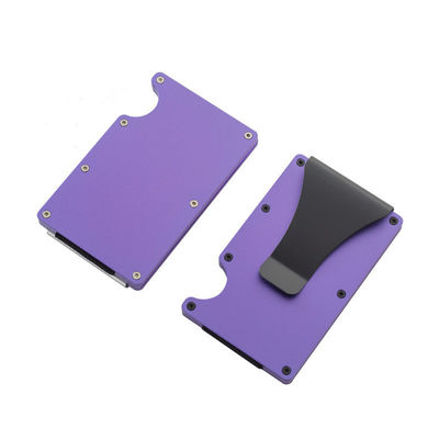 再利用可能なRFIDブロックアルミカードホルダー/スマートメタル スリムメンズウォレット/ミニマリストアルミウォレット