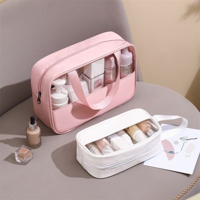 固体パターン型 透明性PU メイクブラシ オーダーメイドロゴ用の美容ケアポケット