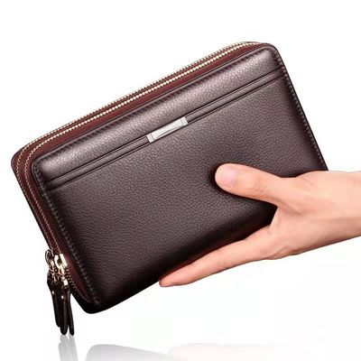 本物の真皮 男性 財布 カスタム ロゴ バッグ 薄型 RFID ブロックカードホルダー