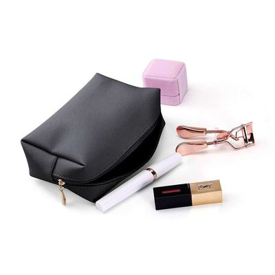 メイクアップ 化粧品 バッグ 非織物 耐久性 ジッパー バッグ 洗える 環境に優しいピンク OEM/ODM