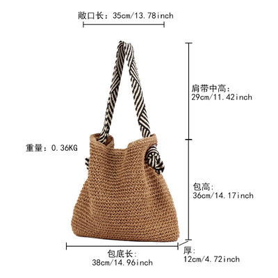 韓国のスタイル ストロー 帯帯 ショルダーバッグ 女性用 ビーチ 帯 帯 帯 帯 夏休み