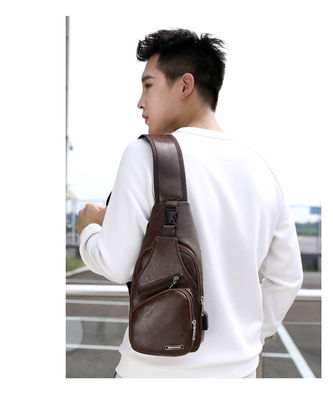 男性用 オフィス用のカスタマイズされたカラー 防水 PU レザー メッセンジャー バッグ 小ケース