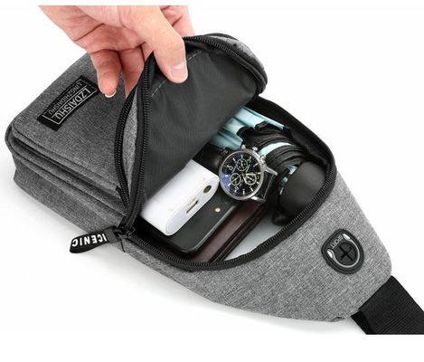 オーダーメイド ロゴ 男性 胸袋 アウトドアスポーツ 固い色 シングルショulder Bag