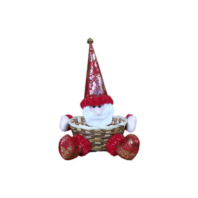 受け入れられる OEM/ODM カスタマイズ クリスマス デスクトップ 飾り キャンディーバスケット 家庭 プレゼント