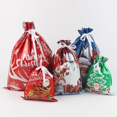 リサイクル素材 カスタム デジタル プリント フィルム プラスチック クリスマス ギフト 梱包 バッグ