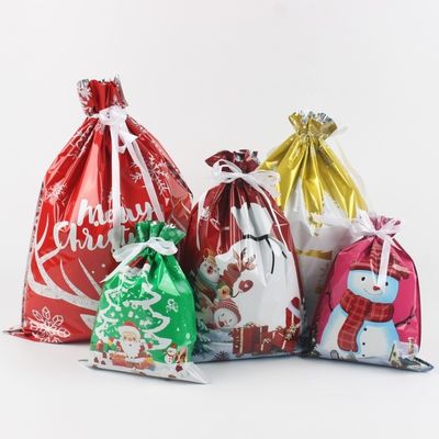 リサイクル素材 カスタム デジタル プリント フィルム プラスチック クリスマス ギフト 梱包 バッグ