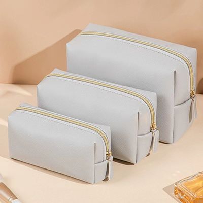 シッパー 閉ざし ベーガン レザー トイレットリー バッグ カスタマイズ 旅行用 化粧品用