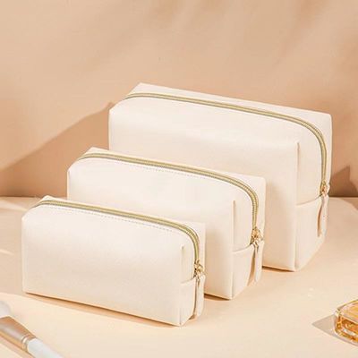 シッパー 閉ざし ベーガン レザー トイレットリー バッグ カスタマイズ 旅行用 化粧品用
