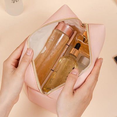 シッパー 閉ざし ベーガン レザー トイレットリー バッグ カスタマイズ 旅行用 化粧品用