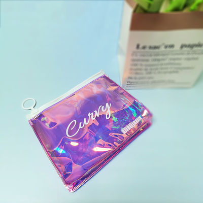 女性用ホログラフィックTPU PVCジッパーバッグ メイクアップ 化粧袋デザイン