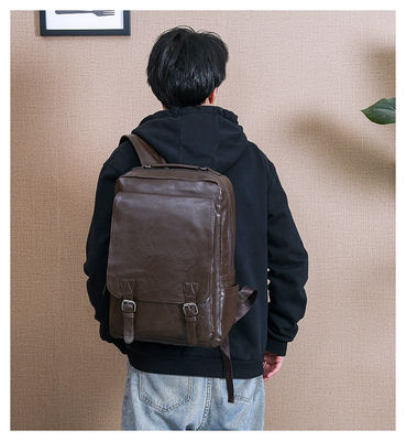 受け入れられるOEM/ODM PU革 男性用ラップトップ バックパック