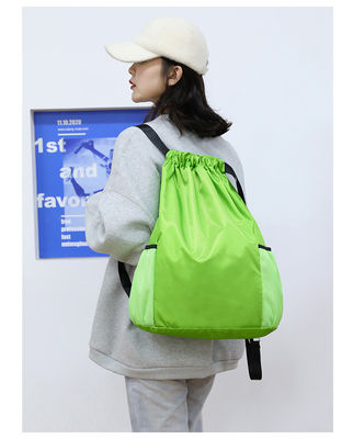 カスタマイズされたロゴ 受付 学校バッグ ローストリング リュックサック ジム 旅行 ビーチ 泳ぐ