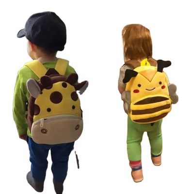 オーダーメイド3Dアニメ プルーシュ 子供 バックパック 動物の子供のための可愛いアニメスタイル