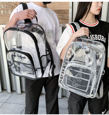 最新のファッションスタイル リュックパック 透明 PVC 防水 ユニセックス スクールバッグ 3PCSセット
