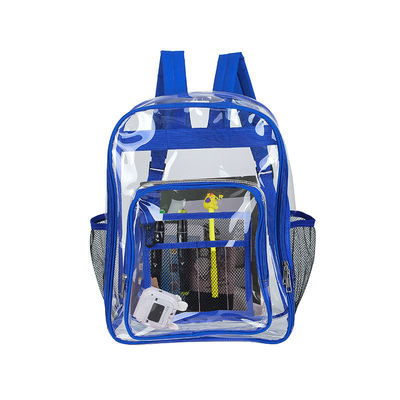 カスタムロゴと防水機能のマルチポケット透明のスクールバックパック