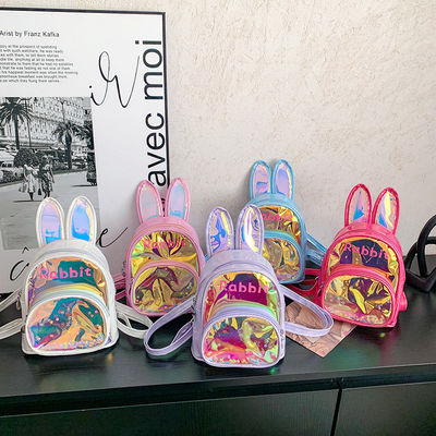 オーダーメイド ロゴ 3D うさぎ キッズ 学校 バックパック スカッチ バッグ 可愛い 女の子 バッグ