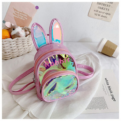 オーダーメイド ロゴ 3D うさぎ キッズ 学校 バックパック スカッチ バッグ 可愛い 女の子 バッグ