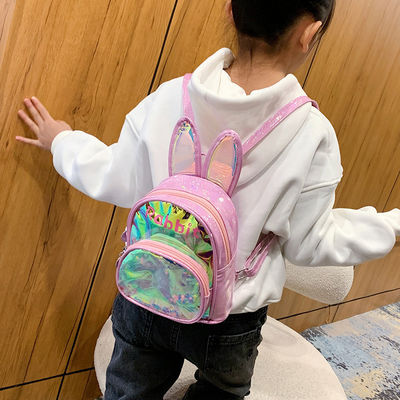 オーダーメイド ロゴ 3D うさぎ キッズ 学校 バックパック スカッチ バッグ 可愛い 女の子 バッグ