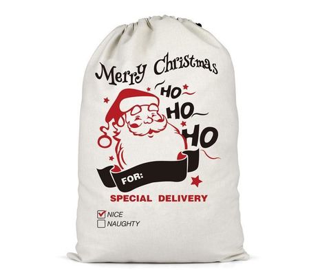 カスタマイズされた色とカスタマイズされたロゴ クリスマスポータブルキャンバスバッグ再利用可能