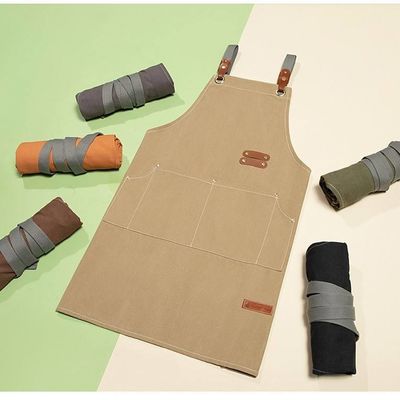OEM/ODM 受け入れられる レストラン カフェ ショップ ガーデニング用 ワックス キャンバス ユーティリティ エプロン