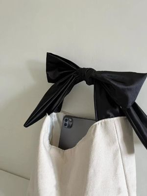 ポリエステル内膜 環境に優しいリサイクル ブラックハンドル カスタムロゴ 印刷 ショッピング トートバッグ
