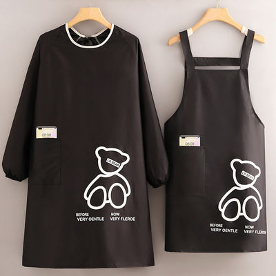 カスタムプリント キッチン キッチンアプロン シェフ用 洗練された防水綿ポリエステル アプロン ロゴセット