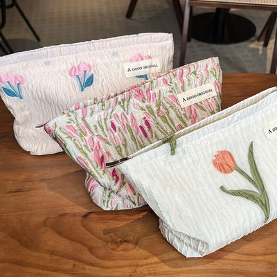 オーダーメイド ロゴ 旅行 綿 キャンバス メイクアップ バッグ 女性 ファッション スタイル 化粧品 バッグ