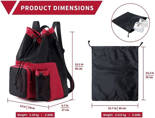 受け入れられる OEM/ODM Bow Pattern Mesh ジム バックパック プール ビーチ ヨガ 作業用具