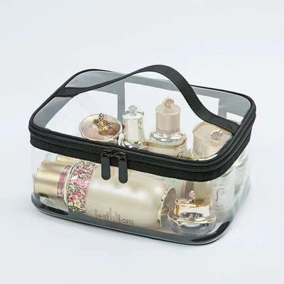 旅行用トイレ用品と美容用品のための中型透明袋