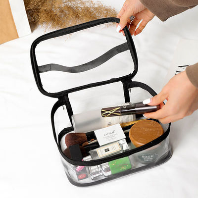 旅行用トイレ用品と美容用品のための中型透明袋